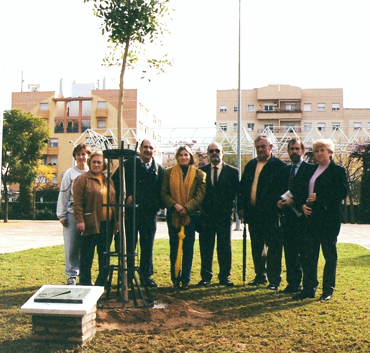 Clausura del XXVII Congreso de Parques y Jardines Públicos 25-11-2000 se plantó un caobo.